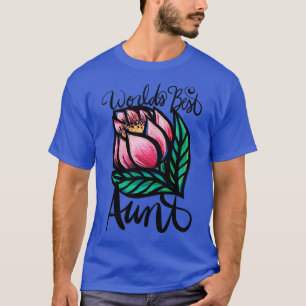 Beste tante op de wereld t-shirt