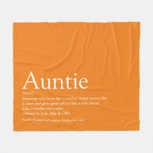 Beste tante tante definitie Oranje pret Fleece Deken