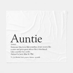 Beste tante tante definitie zwart en wit leuk fleece deken