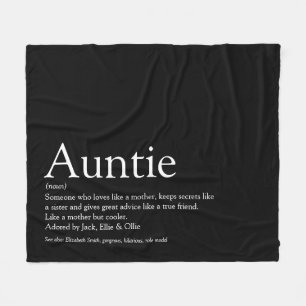 Beste tante tante definitie zwart-wit leuk fleece deken