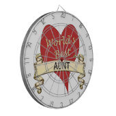 Beste tante ter wereld dartbord (Voorkant Links)