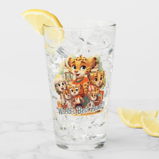 Beste tante ter wereld glas (Voorkant ijs)