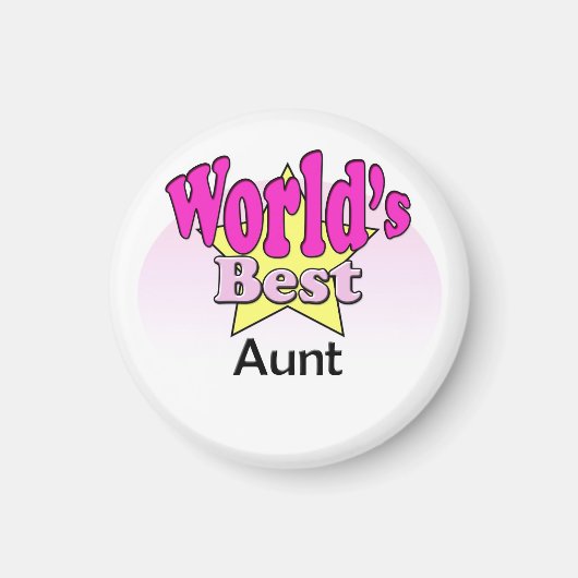 Beste tante ter wereld magneet (Voorkant)