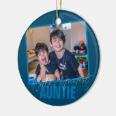 Beste tante ter wereld | Moderne fotokeramische ve Keramisch Ornament (Links)