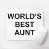 Beste tante ter wereld muismat (Met muis)