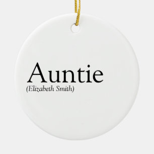 Beste tante ter wereld Oma, Tante, Tia-definitie Keramisch Ornament