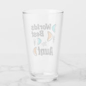 Beste Tante Ter Wereld Retro Glas (Achterkant)