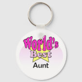 Beste tante ter wereld sleutelhanger (Voorkant)