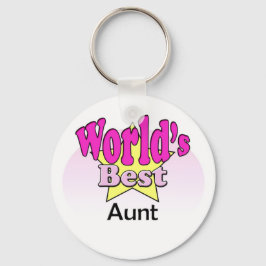 Beste tante ter wereld sleutelhanger