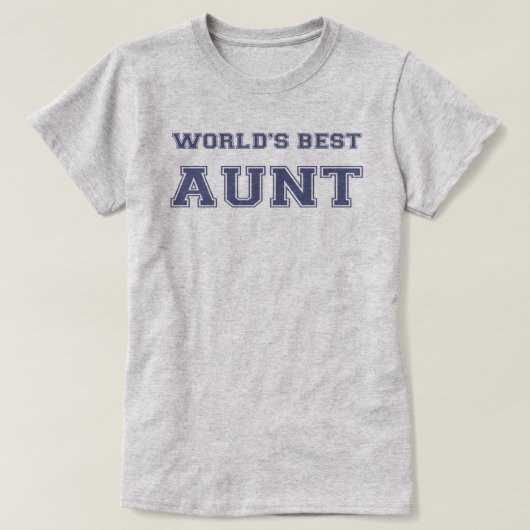 Beste tante ter wereld t-shirt (Design voorkant)