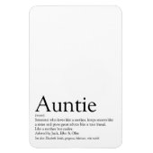 Beste tante ter wereld, tante definitie modern leu magneet (Verticaal)