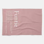 Beste tante ter wereld, tante Definition roze Theedoek (Horizontaal)