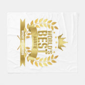 Beste tante ter wereld, tante Gold Fun Fleece Deken (Voorkant (Horizontaal))