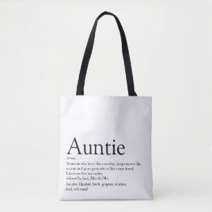 Beste tante ter wereld, tante van moderne definiti tote bag