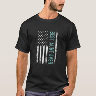 Beste tante van de beste Amerikaanse vlag voor bes T-shirt