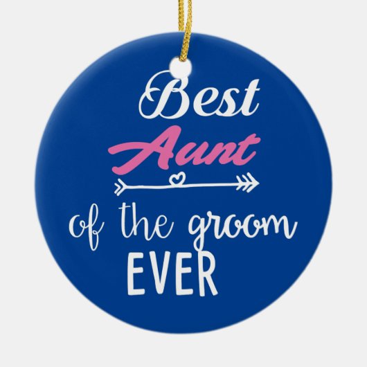 Beste tante van de Groom ooit Keramisch Ornament (Voorkant)