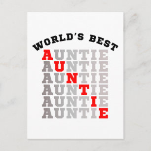 Beste tante van de wereld briefkaart
