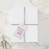 Beste tante van de wereld cadeaulabel (Met Touw)