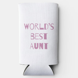 Beste tante van de wereld seltzer blikjeskoeler