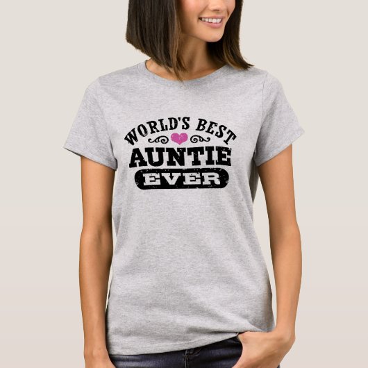 Beste tante van de wereld t-shirt (Voorkant)