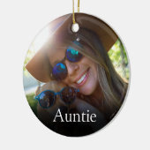 Beste tante van de wereld, tante Definition Foto Keramisch Ornament (Links)