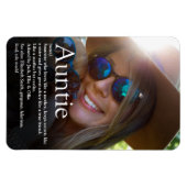 Beste tante van de wereld, tante Definition Foto Magneet (Horizontaal)