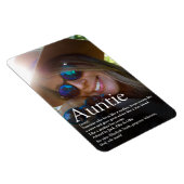 Beste tante van de wereld, tante Definition Foto Magneet (Rechterzijde)