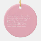 Beste tante van de wereld, tante Definition meisje Keramisch Ornament (Achterkant)