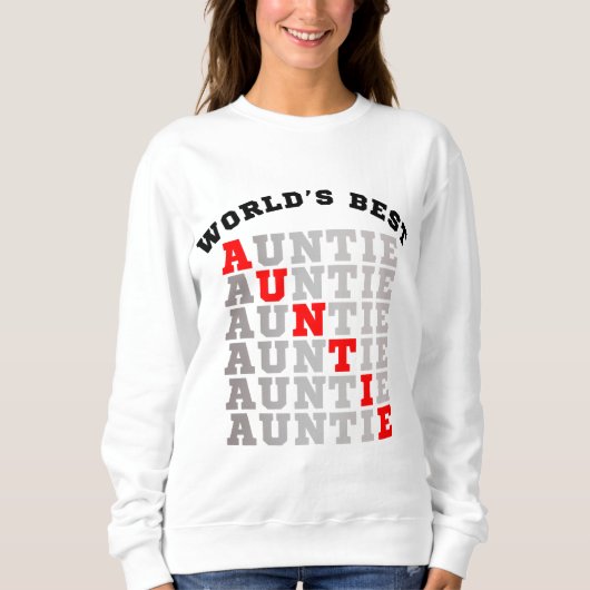 Beste tante van de wereld trui (Voorkant)