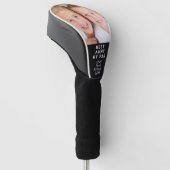 Beste Tante van Par Foto Zwart Golfheadcover (Schuin)