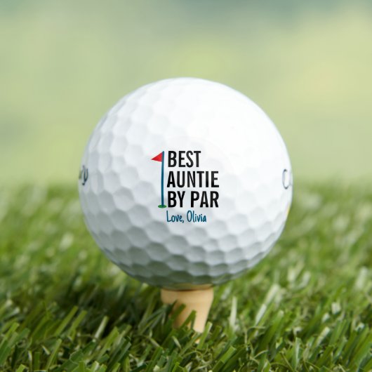 Beste tante van Par Personalized Golfballen (Insitu Shirt)
