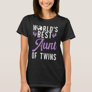 Beste tante van tweelingen ter wereld Tante van T-shirt