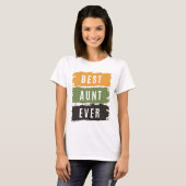 Beste tante van vrouwen | Auntie T-shirt (Voorkant volledig)