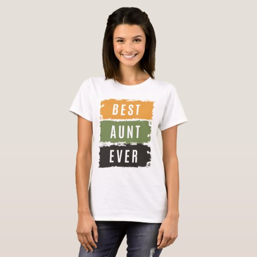 Beste tante van vrouwen | Auntie T-shirt (Voorkant volledig)
