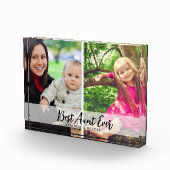 Beste Tante voor altijd 2 Afbeelding Collage Tante Fotoblokken (Rechts)