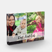 Beste Tante voor altijd 2 Afbeelding Collage Tante Fotoblokken (Links)