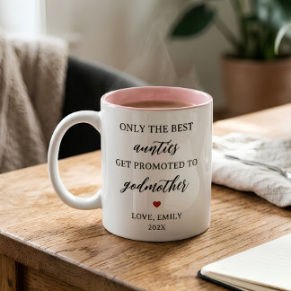 Beste tantes worden bevorderd tot meter tweekleurige koffiemok