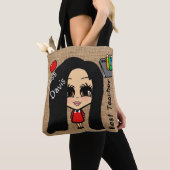 Beste Tas voor docenten - Aangepaste karikaturale (Dichtbij)