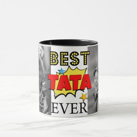 Beste Tata Ever - Aangepaste Foto's Mok (Midden)