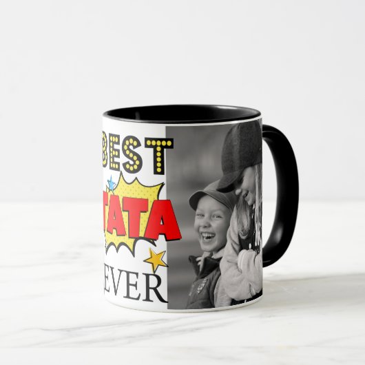 Beste Tata Ever - Aangepaste Foto's Mok (Voorkant rechts)