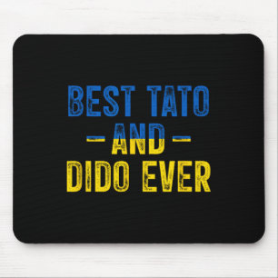 Beste Tato en Dido ooit Oekraïense vlag Vader Papa Muismat