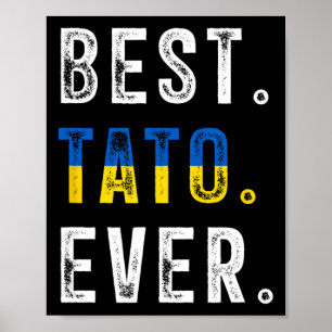 Beste Tato Ooit Oekraïense Vader Papa Oekraïense V Poster