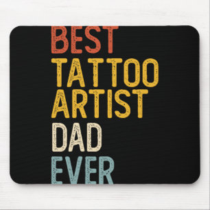 Beste Tattoo Artiest Papa Aller Tijden T-Shirts Vo Muismat