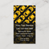 Beste Taxi Service Modern Visitekaartjes (Voorkant)