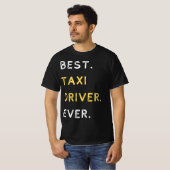 Beste taxichauffeur ooit t-shirt (Voorkant volledig)
