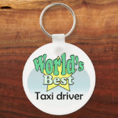 Beste taxichauffeur ter wereld sleutelhanger (Voorkant)