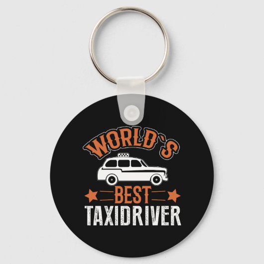 Beste taxichauffeur ter wereld sleutelhanger (Voorkant)