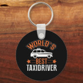 Beste taxichauffeur ter wereld sleutelhanger (Voorkant)