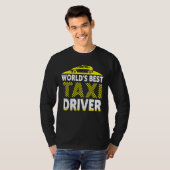 Beste taxichauffeur ter wereld t-shirt (Voorkant volledig)
