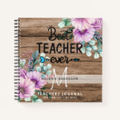BESTE TEACHER OOIT Monogram Journal Dank je Notitieboek (Voorkant)